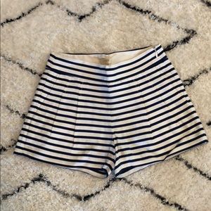 J.Crew Striped Pleated Short - Size 00 - NWT
